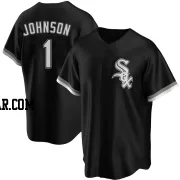 Lance Johnson Men's Chicago White Sox Black Replica Alternate Jersey