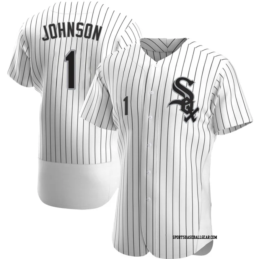 Lance Johnson Men's Chicago White Sox White Authentic Home Jersey