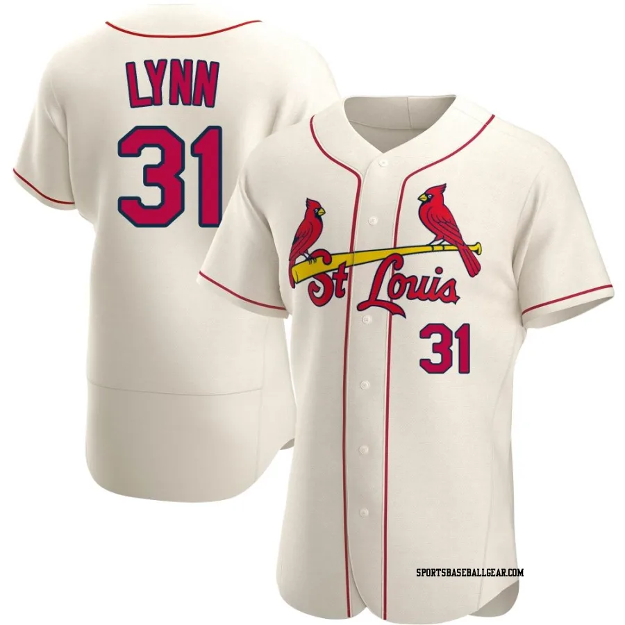 Lance Lynn Men's St. Louis Cardinals Cream Authentic Alternate Jersey