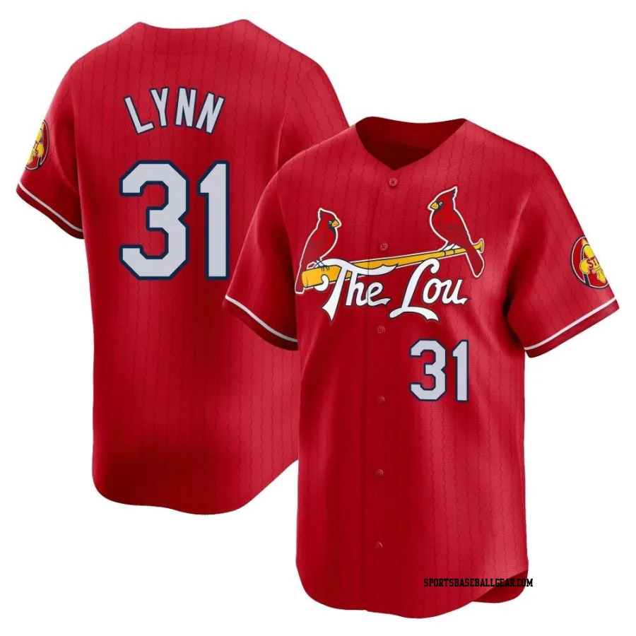 Lance Lynn Men's St. Louis Cardinals Red Limited 2024 City Connect Jersey