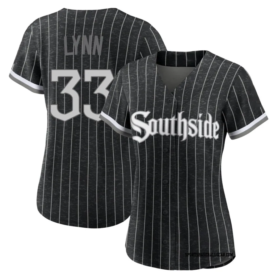 Lance Lynn Women's Chicago White Sox Black Authentic 2021 City Connect Jersey