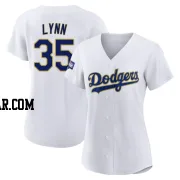 Lance Lynn Women's Los Angeles Dodgers White/Gold Replica 2021 Gold Program Player Jersey