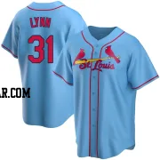 Lance Lynn Youth St. Louis Cardinals Light Blue Replica Alternate Jersey