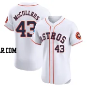 Lance Mccullers Jr. Men's Houston Astros White Elite Lance McCullers Jr. Home Patch Jersey