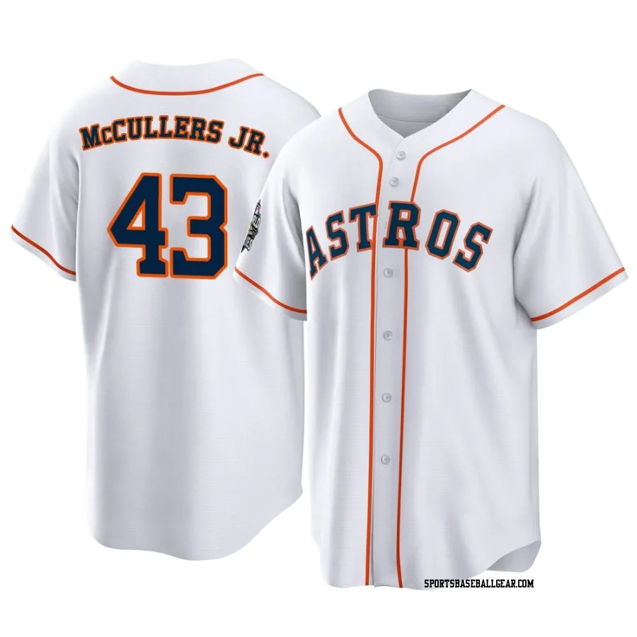 Lance Mccullers Jr. Men's Houston Astros White Replica Lance McCullers Jr. 2022 World Series Home Jersey