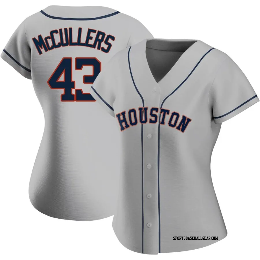 Lance Mccullers Jr. Women's Houston Astros Gray Authentic Lance McCullers Jr. Road 2020 Jersey