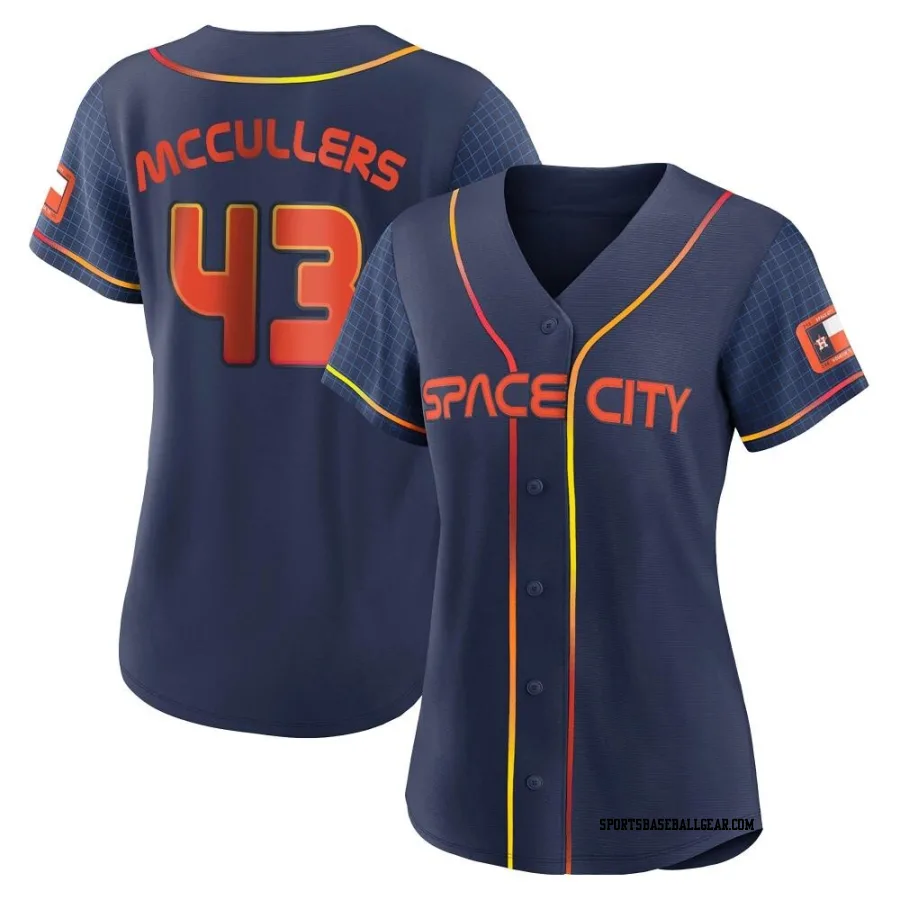 Lance Mccullers Jr. Women's Houston Astros Navy Authentic Lance McCullers Jr. 2022 City Connect Jersey