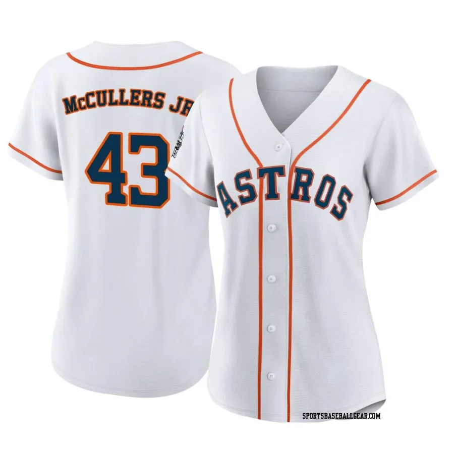 Lance Mccullers Jr. Women's Houston Astros White Authentic Lance McCullers Jr. 2022 World Series Home Jersey