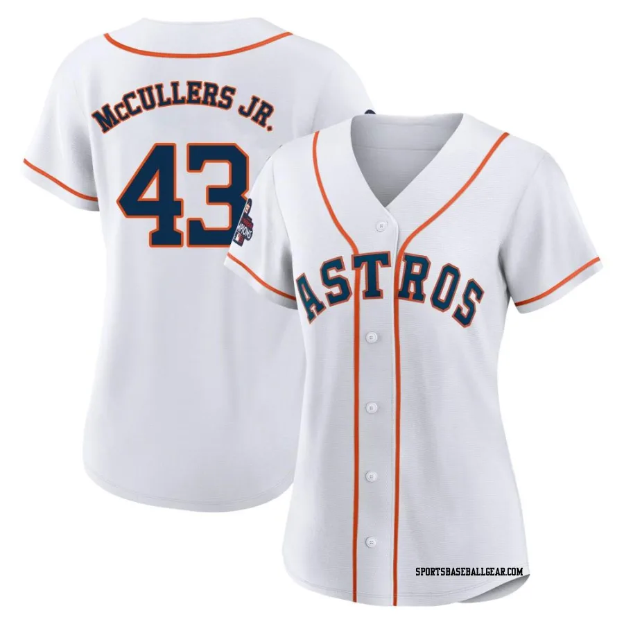 Lance Mccullers Jr. Women's Houston Astros White Replica Lance McCullers Jr. 2022 World Series Champions Home Jersey