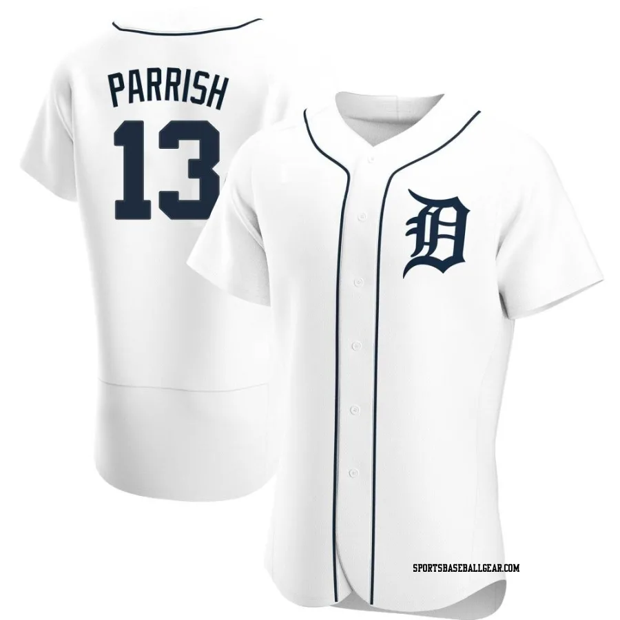 Lance Parrish Men's Detroit Tigers White Authentic Home Jersey