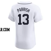 Lance Parrish Men's Detroit Tigers White Elite Home Jersey