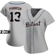 Lance Parrish Women's Detroit Tigers Gray Authentic Road Jersey