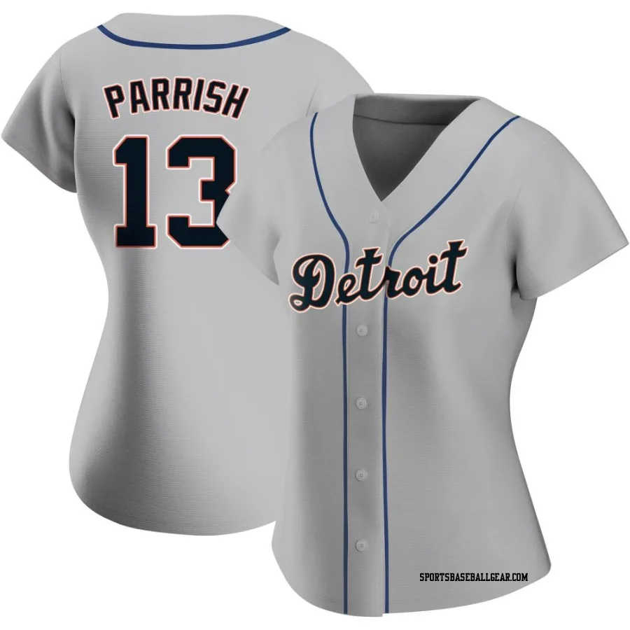 Lance Parrish Women's Detroit Tigers Gray Replica Road Jersey