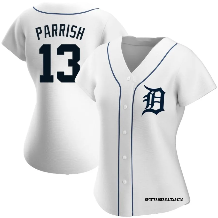 Lance Parrish Women's Detroit Tigers White Authentic Home Jersey