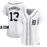 Lance Parrish Women's Detroit Tigers White Limited Home Jersey