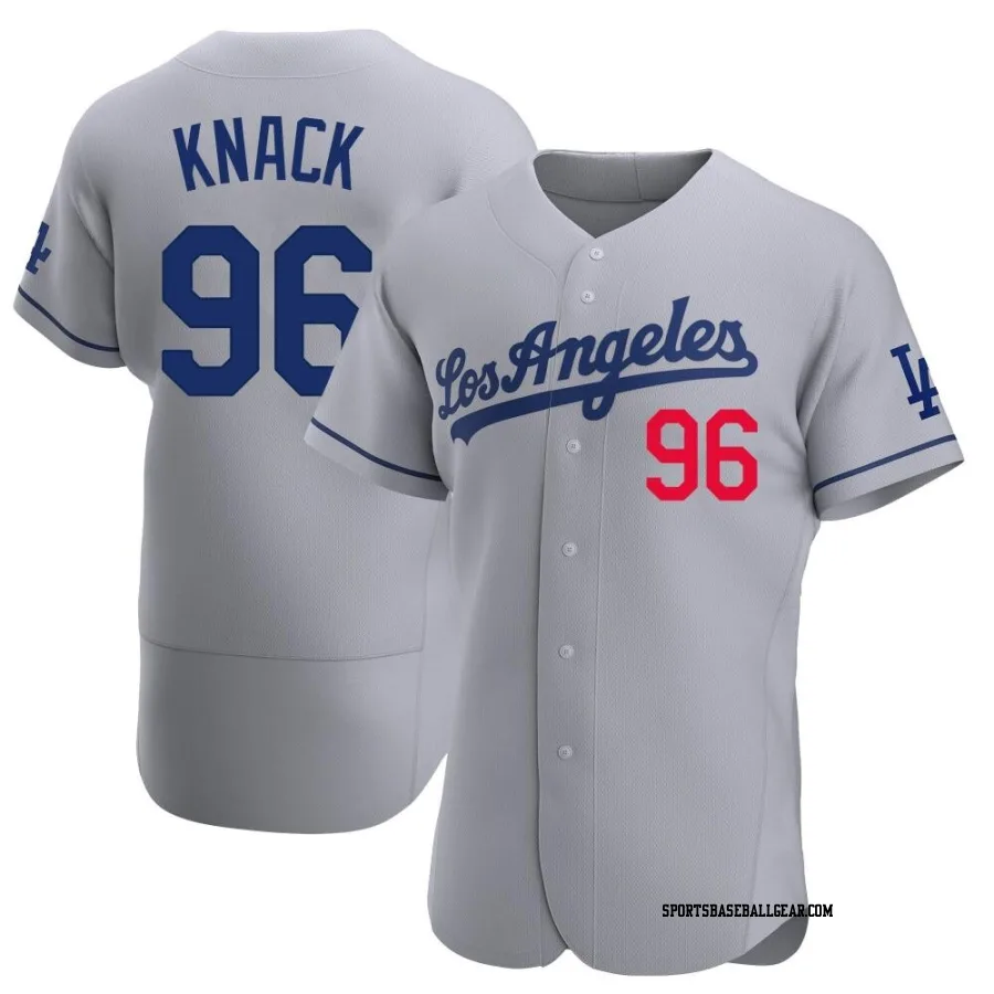 Landon Knack Men's Los Angeles Dodgers Gray Authentic Away Jersey