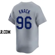 Landon Knack Men's Los Angeles Dodgers Gray Limited Away Jersey