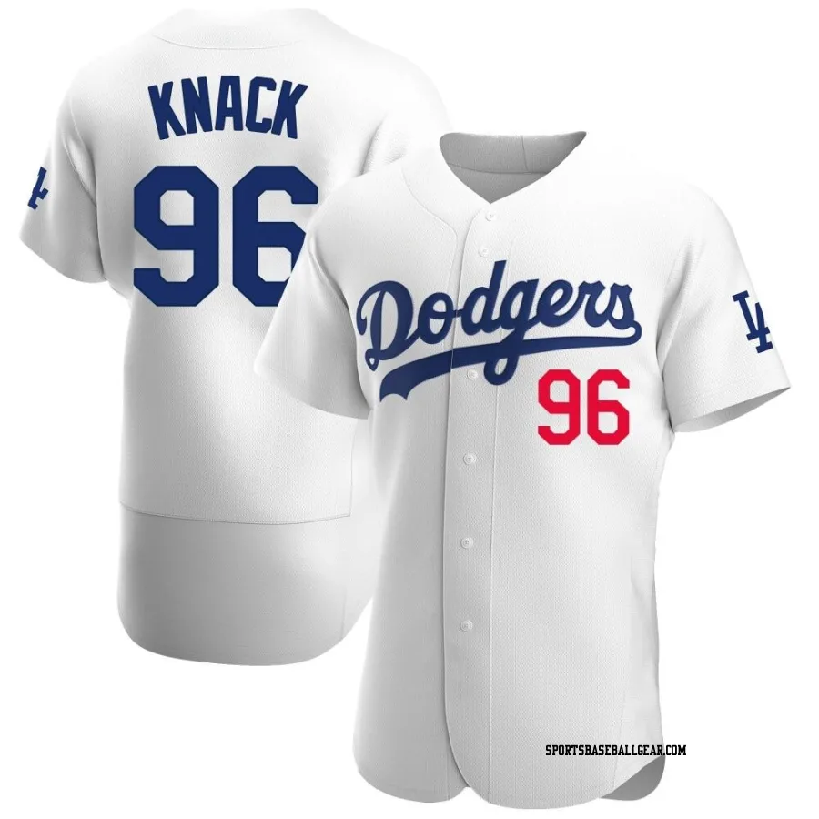 Landon Knack Men's Los Angeles Dodgers White Authentic Home Jersey