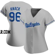 Landon Knack Women's Los Angeles Dodgers Gray Authentic Road Jersey