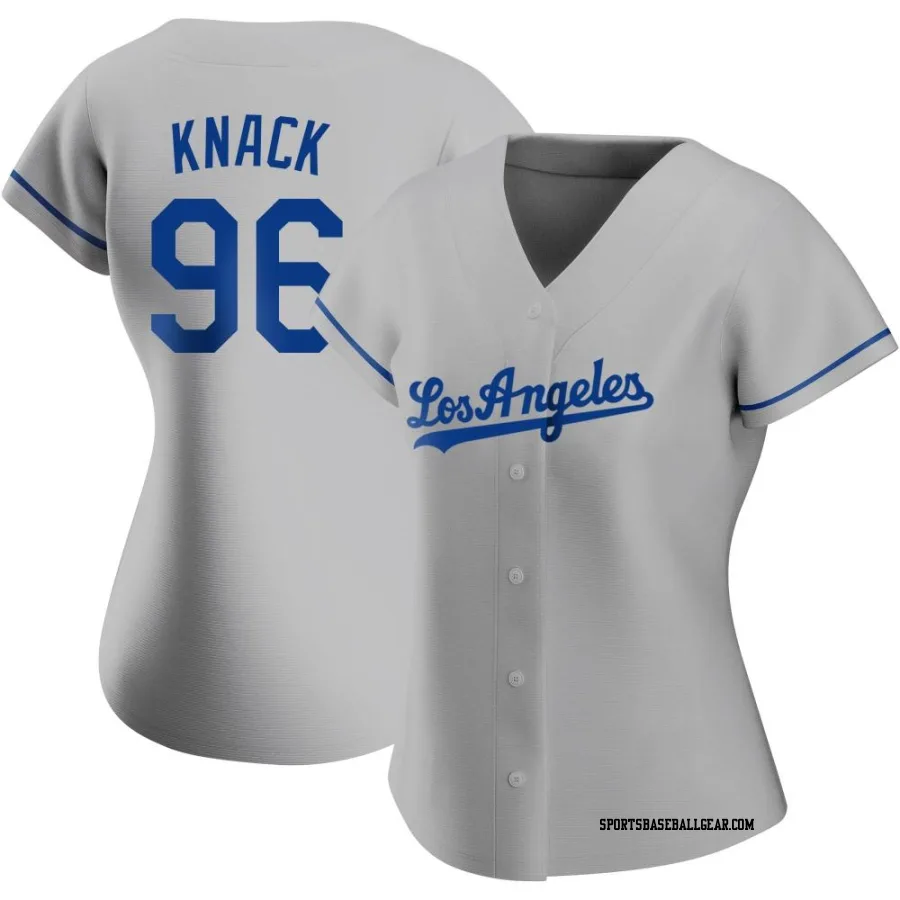 Landon Knack Women's Los Angeles Dodgers Gray Authentic Road Jersey