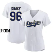 Landon Knack Women's Los Angeles Dodgers White/Gold Authentic 2021 Gold Program Player Jersey