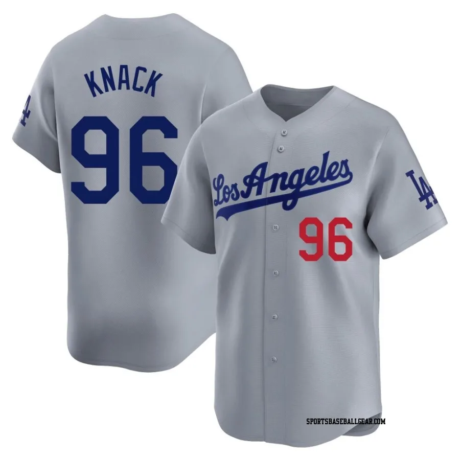 Landon Knack Youth Los Angeles Dodgers Gray Limited Away Jersey