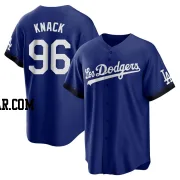 Landon Knack Youth Los Angeles Dodgers Royal Replica 2021 City Connect Jersey