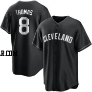 Lane Thomas Men's Cleveland Guardians Black/White Replica Jersey