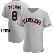 Lane Thomas Men's Cleveland Guardians Gray Authentic Road Jersey