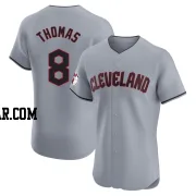 Lane Thomas Men's Cleveland Guardians Gray Elite Road Jersey