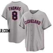 Lane Thomas Men's Cleveland Guardians Gray Replica Road Jersey