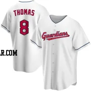 Lane Thomas Men's Cleveland Guardians White Replica Home Jersey