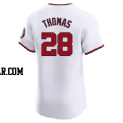 Lane Thomas Men's Washington Nationals White Elite Home Jersey