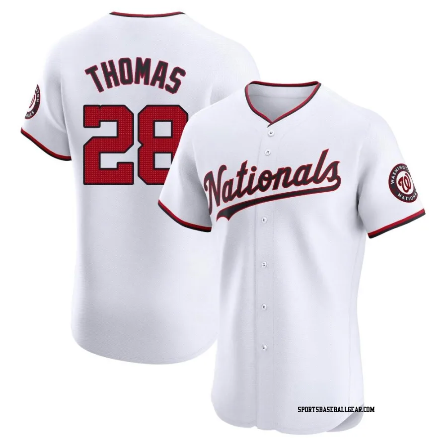 Lane Thomas Men's Washington Nationals White Elite Home Jersey