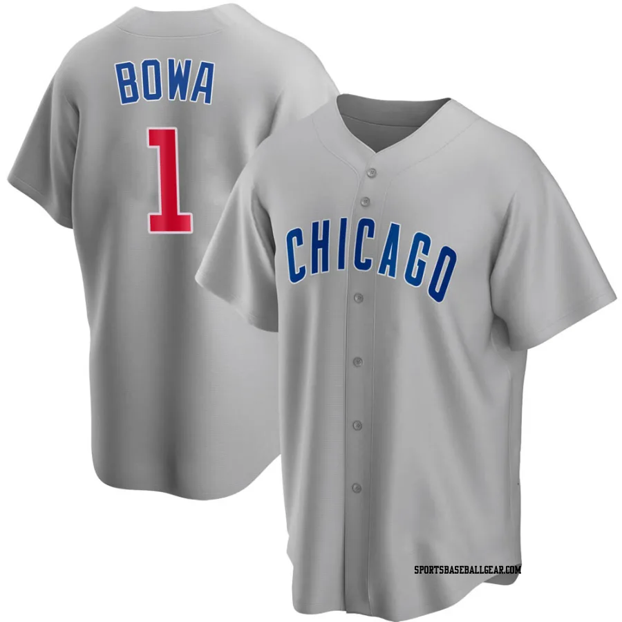 Larry Bowa Men's Chicago Cubs Gray Replica Road Jersey