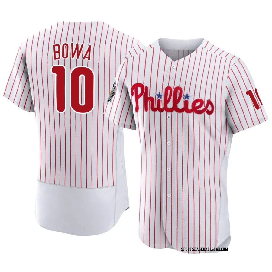 Larry Bowa Men's Philadelphia Phillies White Authentic 2022 World Series Home Jersey