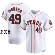 Larry Dierker Men's Houston Astros White Limited Home Jersey