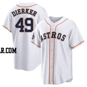 Larry Dierker Men's Houston Astros White Replica 2022 World Series Champions Home Jersey