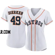 Larry Dierker Women's Houston Astros White Authentic 2022 World Series Home Jersey