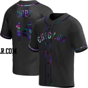 Larry Doby Men's Chicago White Sox Black Holographic Replica Alternate Jersey