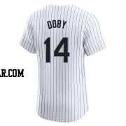 Larry Doby Men's Chicago White Sox White Elite Home Jersey