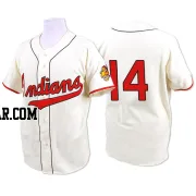 Larry Doby Men's Cleveland Guardians Cream Authentic 1948 Throwback Jersey