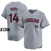 Larry Doby Men's Cleveland Guardians Gray Limited Road Jersey