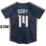 Larry Doby Toddler Cleveland Guardians Navy Limited Preschool & 2024 City Connect Jersey