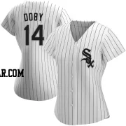 Larry Doby Women's Chicago White Sox White Replica Home Jersey