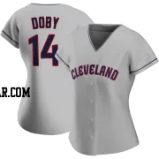 Larry Doby Women's Cleveland Guardians Gray Authentic Road Jersey