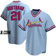 Lars Nootbaar Men's St. Louis Cardinals Light Blue Replica Road Cooperstown Collection Jersey