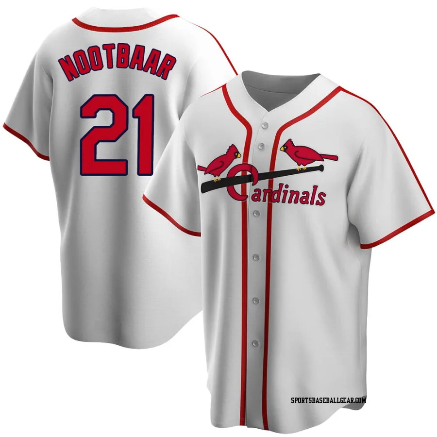 Lars Nootbaar Youth St. Louis Cardinals White Home Cooperstown Collection Jersey