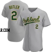 Lawrence Butler Men's Oakland Athletics Gray Authentic Road Jersey