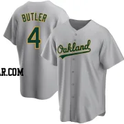 Lawrence Butler Men's Oakland Athletics Gray Replica Road Jersey